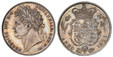 1086261 GREAT BRITAIN. George IV. (King, 1820-1830). 1821 AR Halfcrown. NGC MS64.  GEORGIUS IIII D:G: BRITANNIAR:REX F:D:. Small laureate head / Crowned arms with thistle at left and clovers at right. KM 676; SCBC-3807.

Prooflike surfaces.
Ex Nai...