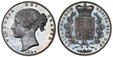 1087964 GREAT BRITAIN. Victoria. (Queen, 1837-1901). 1839 AR Crown. NGC PR63.  Edge: Plain. VICTORIA DEI GRATIA. Young head left, with two ornamental fillets, date below / BRITANNIARUM REGIBA FID: DEF:. Crowned arms within branches. KM 741. Proof;...