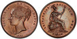 1086823 GREAT BRITAIN. Victoria. (Queen, 1837-1901). 1841 CU Penny. PCGS MS63BN (Brown).  VICTORIA DEI GRATIA. Head left / BRITANNIAR: REG: FID: DEF:. Britannia seated right. KM 739. Without colon after REG; SCBC-3948; Peck (BMC)-1484.

Please use...