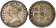 1088016 GREAT BRITAIN. Victoria. (Queen, 1837-1901). 1849 AR "Godless" Florin, Two Shillings. PCGS MS63.  Edge: Milled. VICTORIA REGINA. Crowned bust left, with W.W. behind bust within linear circle / Crowned shields of England, Scotland and Irela...
