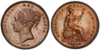 1086827 GREAT BRITAIN. Victoria. (Queen, 1837-1901). 1854 CU Penny. PCGS MS63BN (Brown).  VICTORIA DEI GRATIA. Head left / BRITANNIAR: REG: FID: DEF:. Britannia seated right. KM 739. Ornamental trident; SCBC 3948; Peck 1507.

Please use this link ...