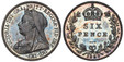 1087962 GREAT BRITAIN. Victoria. (Queen, 1837-1901). 1893 AR Sixpence. NGC PR65.  Edge: Reeded. Bust left wearing small crown and veil / Crowned SIX PENCE in wreath. KM 760; SCBC-3941; ESC-3286 (Prev. ESC-1763).

Please use this link to verify the...