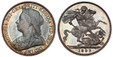1087965 GREAT BRITAIN. Victoria. (Queen, 1837-1901). 1893-LVI AR Crown. NGC PR65.  Edge: DECVS ET TVTAMEN ANNO REGNI. VICTORIA · DEI · GRA · BRITT · REGINA · FID · DEF · IND · IMP. Mature draped bust left / St. George slaying dragon right. KM 783....