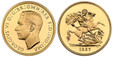 1087944 GREAT BRITAIN. George VI. (King, 1936-1952). 1937 AV Five Pounds. NGC PR65UCAM (Ultra Cameo).  Head left / St. George slaying the dragon. KM 861; SCBC-4074; W&R 435.

From a mintage of just 5,001.

Please use this link to verify the NGC ce...