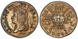 1087305 IRELAND. 1690 May AR Shilling. PCGS PR50.  Head of James II left. KM 100a. Proof; S-6582B5.

Silver Proof "Gun Money" issued as emergency currency by James II upon his flight from England and his arrival in Ireland.
Ex Sydney F. Martin Col...