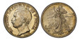 1085804 ITALY. Vittorio Emanuele III. (Emperor, 1900-1946). 1911-R AR Prova or Pattern 2 Lire. PCGS SP65.  Rome. 27.09mm. 9.93gm. Head left / Two classical figures standing. KM Pr12; Pagani Prove 239; Luppino PP 186.

50th Anniversary of the Kingd...