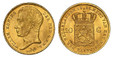 1087203 NETHERLANDS. William I. (King, 1815-1840). 1828-B (Palm branch) AV 10 Gulden. NGC MS64.  Brussels. Edge: Reeded. GOD*ZY*MET*ONS*. 22.5mm. WILLEM KONING - DER NED. G.H.V.L. Head left / (date) MUNT VAN HET KONINGRIJK DER NEDERLANDEN. Crowned...