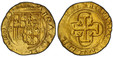 1085842 SPAIN. Carlos I With Joanna. (King, 1516-1556). (1543-55) ND-S * AV Escudo. PCGS MS62.  Seville. 3.23gm. IOANA • ET • KAROLVS. Crowned full shield. S to left, star to right / + HISPANIARVM • REGES • SIC... Jerusalem cross within a quatre-f...
