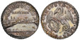 1087580 SWISS CANTONS. Basel. 1740 AR 1/4 Thaler. NGC MS65+.  City view and date below assorted shields / DOMINE · CONSERVA · NOS · IN · PACE ·. Winged dragon with arms of Basel at lower left. KM 142; Winterstein 185 (Taler); D.T. 768; HMZ 2-102c....
