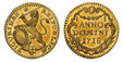 1087589 SWISS CANTONS. Zurich. 1718 AV 1/4 Ducat. NGC MS63.  0.84gm. RESPUBLICÆ TICURINAE ·. Oval arms of Zurich supported by rampant lion at right / ANNO/ DOMINI. Date within cartouche. KM 138; Fr.-488; D.T. 416a; HMZ 2-1163i.

Please use this li...