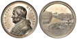 1085830 VATICAN CITY. Pius IX. (Pontiff, 1846-1878). 1875//XXX AR Medal. NGC MS64.  By G. Bianchi. 43.86mm. 41.90gm. PIVS IX PONT MAX AN XXX. Bust, left / PAVPERVM COMMODITATI AEDES A SOLO EXTRVCTAE. View of the new shelter for the poor in the Mas...