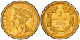 1086165 UNITED STATES OF AMERICA. 1854-O AV $3 Dollars. PCGS XF45.  U.S. Mint, New Orleans. 20.5mm. 5.02gm. UNITED STATES OF AMERICA. Indian head with headdress, left / Value, date within wreath. KM 84; Friedberg 126.

Please use this link to veri...