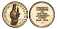 1082961 LUXEMBOURG. Jean. (Grand Duke, 1964-2000). 1966 AV Essai Medallic 40 Francs. PCGS SP67.  By N. Julien Lefèvre. Standing figure of the crowned Madonna with crowned Christ child to right; stamped ESSAI in left field / Seven-line inscription ...