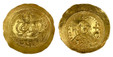 1085486 BYZANTINE.  Constantine IX. (Emperor, 1042-1055 AD). Struck 1042-1055 AD. AV Histamenon Nomisma. NGC MS (Mint State) Strike 5/5 Surface 4/5.  Constantinople. 27.7mm. 4.41gm. + IҺS XIS RЄX RЄGNANTIҺM. Christ Pantokrator seated facing on thr...