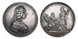 1088215 GERMAN STATES. Bavaria. Karl Albrecht. 1727 AR Medallic 2 Thaler. NGC XF40.  By Georg Raphael Donner. 58.08gm. Draped armored bust, right wearing chain of the Order of the Golden Fleece, signed below / Allegorical figure of Bavaria seated ...