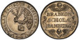 1087554 GERMAN STATES. Hamburg. (c.1639) ND AR Medal. PCGS Genuine - UNC Details Cleaned.  35.9mm. 14.30gm. BELLI PACIS MINISTRAE. Arm emerging from clouds, holding a sword, laurel branches, and a book / BRABEON/ SCHIOLAE/ HAMBURG. Inscription wit...