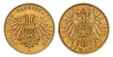 1087420 GERMAN STATES. Lubeck. 1901-A AV 10 Mark. NGC MS66.  Berlin. Edge: ~ * ~. Double imperial eagle with divided shield on breast / Crowned imperial eagle, shield on breast. KM 211; Jaeger 227.

From a reported mintage of just 10,000 pieces.

...