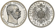 1088032 GERMAN STATES. Saxe-Altenburg. Ernst I. 1901-A A AR 2 Mark. NGC PF65UCAM (Ultra Cameo).  Berlin. Edge: Reeded. Head right / Crowned imperial eagle with shield on breast. KM 36. Proof; Jaeger 142.

To commemorate Ernst's 75th birthday. Curr...