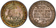 1087818 GERMAN STATES. Stolberg-Stolberg. Christof Friedrich and Jost Christian. 1720 IIG AR 24 Mariengroschen, 2/3 Thaler. PCGS AU58.  13.10gm. CHRISTO. FRID. U. IOST. CHRISTI. GEB(R). G(R). ZU. ST. K. R. W. U. H(ON).. XXIV/MARIEN/GROSCH/FEIN SIL...