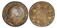 1087647 GREAT BRITAIN. England. William and Mary. (Monarchs, 1689-1694). 1691 AR Crown. PCGS VF35.  Edge: TERTIO. I/E in legend. Conjoined busts of William and Mary right / Cruciform of crowned shields of arms; interlocking WM in each angle. KM 47...
