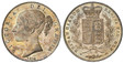 1087914 GREAT BRITAIN. Victoria. (Queen, 1837-1901). 1844 AR Crown. NGC AU58.  Edge: VIII cinquefoil stops. VICTORIA DEI GRATIA. Head left / BRITANNIARUM REGIBA FID: DEF:. Crowned arms within branches, intertwined rose, thistle and shamrock below....