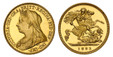 1087960 GREAT BRITAIN. Victoria. (Queen, 1837-1901). 1893 AV Half-Sovereign. NGC PR63UCAM (Ultra Cameo).  VICTORIA · DEI · GRA · BRITT · REGINA · FID · DEF · IND · IMP ·. Mature draped bust left / St. George slaying the dragon right. KM 784. Proof...