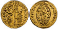 1087293 ITALIAN STATES. Venice. Lodovico Manin. (1789-97) AV Zecchino. NGC MS63.  3.43gm. LVDO(V)(I). MANIN. - S. M. VENET. St. Mark standing at left presenting staff with cross and DVX vertically at top to doge kneeling at right / SIT. T. XPE. DA...