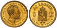 1087410 NORWAY. 1875 AV 20 Kroner. PCGS MS65.  OSCAR II NORGES... Head right / Crowned arms divides value. KM 348.

Please use this link to verify the PCGS certification number <a href="http://www.pcgs.com/cert/59419054/">59419054</a>
