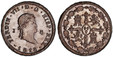 1086908 SPAIN. Ferdinand VII. 1818-J CU 8 Maravedis. PCGS MS63BN (Brown).  Jubia. 10.12gm. FERDIN · VII · D · G · HISP · REX. Head laureate right / Cross with castles and lions in angles, within wreath. KM 491; Calico 198.

Please use this link to...