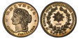 1087929 SWITZERLAND. 1891 AR Pattern 5 Francs. PCGS PR64.  Edge: Reeded. 25.90gm. HELVETIA * SEXTO – CENTENARIO *. Laureate head left, ESSAI below truncation / IN MEMORIAM PIMOE CONFEDERATIONIS HELVETIORUM. Radiant Swiss cross above date within wr...