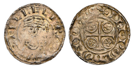 1084058 GREAT BRITAIN. England. William I. (1083-87) ND Moneyer: Leofweald AR Penny. NGC MS63.  Winchester. 1.36gm. + PILLELM REX. Crowned bust facing, holding sceptre / + LIFPOLD ON PINC. Short cross pattee; annulets with letters P-A-X-S in the a...
