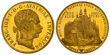 1082055 AUSTRIA. Franz Joseph I. (Emperor, 1848-1916). "1887" MDCCCLXXXVII (1974) AV Restrike 2 Florin. NGC PR66UCAM (Ultra Cameo).  By Kolarsky. Edge: PRIMITIAE FODIN KUTTENB. AB AERARIO ITERUM SUSCEPTARUM. FRANCI·IOS·I·D·G·AVSTRIAE IMPERATOR. La...