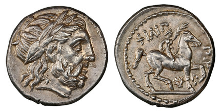 1085660 GREEK. KINGDOM OF MACEDON. Philip II. (King, 359-336 BC). Early posthumous issue, struck 317-311 BC. AR Tetradrachm. NGC Ch. AU (Choice About Uncirculated) Strike 5/5 Surface 5/5 Fine Style.  Amphipolis. 24mm. 14.42gm. Head of Zeus right, ...