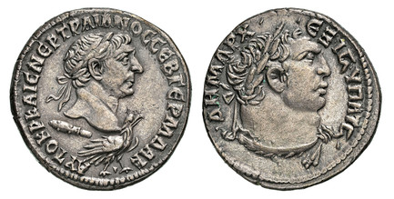 1086362 ROMAN PROVINCIAL. SYRIA, Seleucis and Pieria. Antioch. Trajan. (Emperor, 98-117 AD). Struck 112 AD. AR Tetradrachm. NGC AU✭ (About Uncirculated  ✭) Strike 5/5 Surface 5/5 Fine Style.  24mm. 14.59gm. AYTOKP KAIC NЄP TPAIANOC CЄB ΓЄPM ΔAK. L...