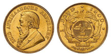 1086801 SOUTH AFRICA. Paul Kruger. (President, 1892-1900). 1900 AV Pond. NGC MS63.  Pretoria. Edge: Reeded. ZUID AFRIKAANSCHE REPUBLIEK. Bust left / Single shaft wagon tongue. KM 10.2; Friedberg 2; Hern Z53.

Please use this link to verify the NGC...