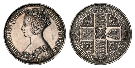 1087939 GREAT BRITAIN. Victoria. (Queen, 1837-1901). 1847 AR Gothic Crown. NGC Proof - AU Details Cleaned.  Royal Mint. Edge: UNDECIMO. VICTORIA DEI GRATIA BRITANNIAR. REG: F:D. Crowned bust left / TUEATUR UNITA DEUS, ANNO DOM MDCCCXLVII. Crowned ...