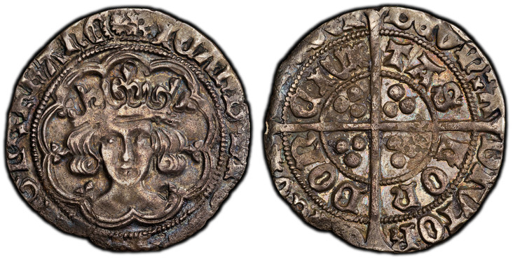 1084059 GREAT BRITAIN. England. Richard III. (King, 1483-1485). (1483-85)-(sun) (rose) AR Groat. PCGS XF40.  Crowned facing bust within tressure of nine arcs / Long cross pattée with triple pellets in quarters. SCBC-2157; North 1679.
Ex Coin Galle...