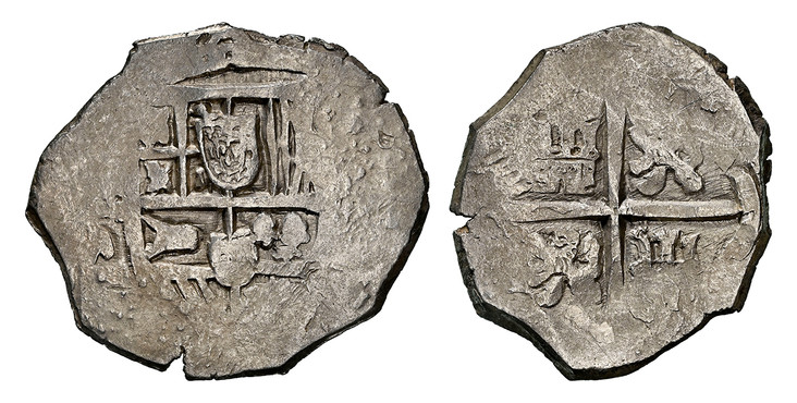 1085857 SPAIN. Philip IV. (King, 1621-1655). (1625-1666) ND-S R AR 8 Reales. NGC MS62.  Seville. 20.58gm. Crowned shield / Cross. KM 39.6.

Currently the finest known at NYC as of January 2026

Please use this link to verify the NGC certification ...