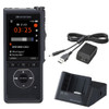 OM System DS-9100CA Professional Dictation Recorder with CR-21 Cradle, F-5AC Power Adapter, and 12 Month Subscription License to ODMS ClouD