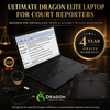 Dragon voice recognition laptop for Court Reporters 