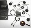 Courtroom for Official court reporters mixer microphone package 