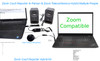 Zoom Court Reporter In-Person & Zoom Teleconference Hybrid Multiple People in the Room Microphone System + Speakers only from Martel