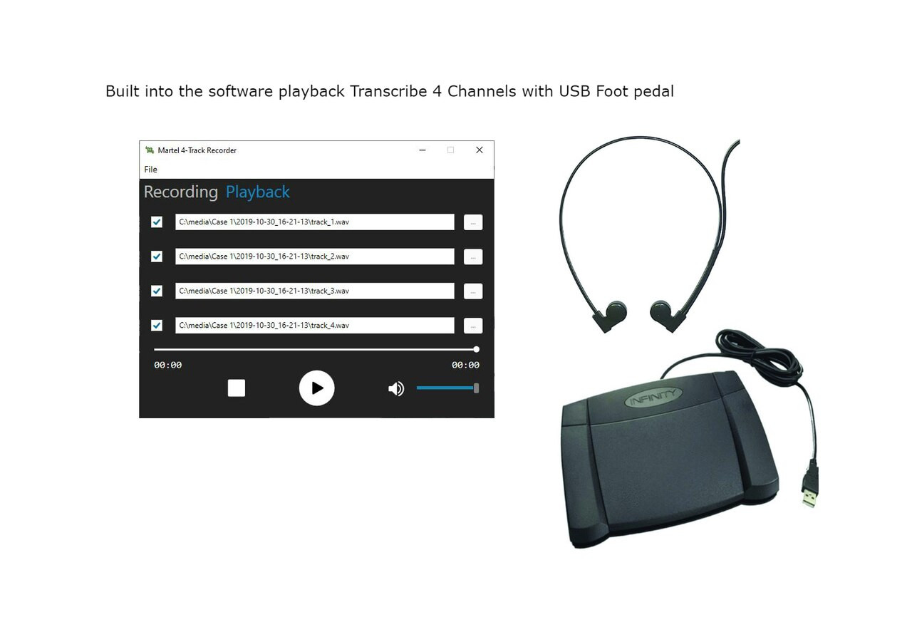 4 Channel Courtroom Recorder Software