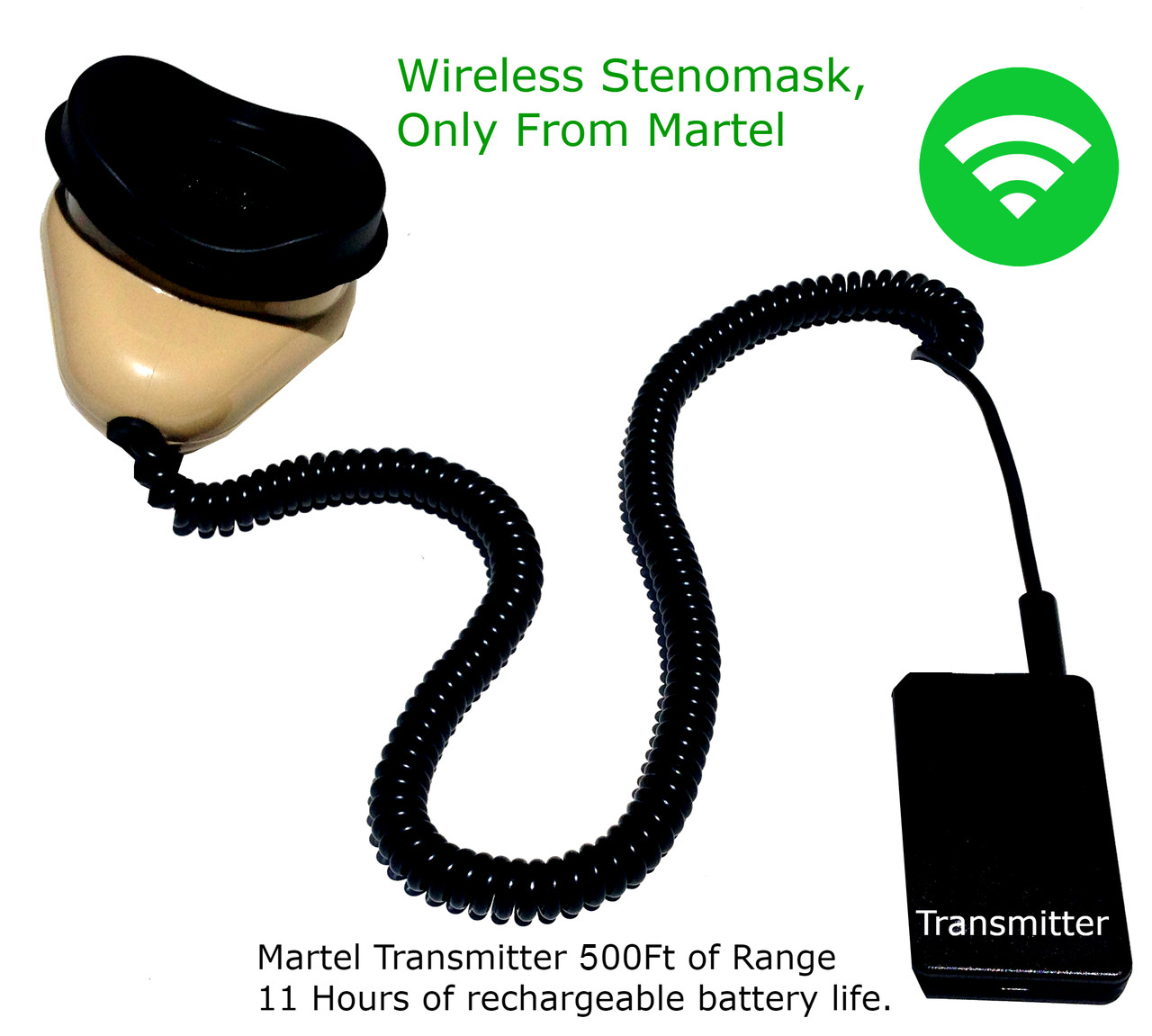The Stenomask Hands-Free Flex Compatible with all Martel Stenomasks