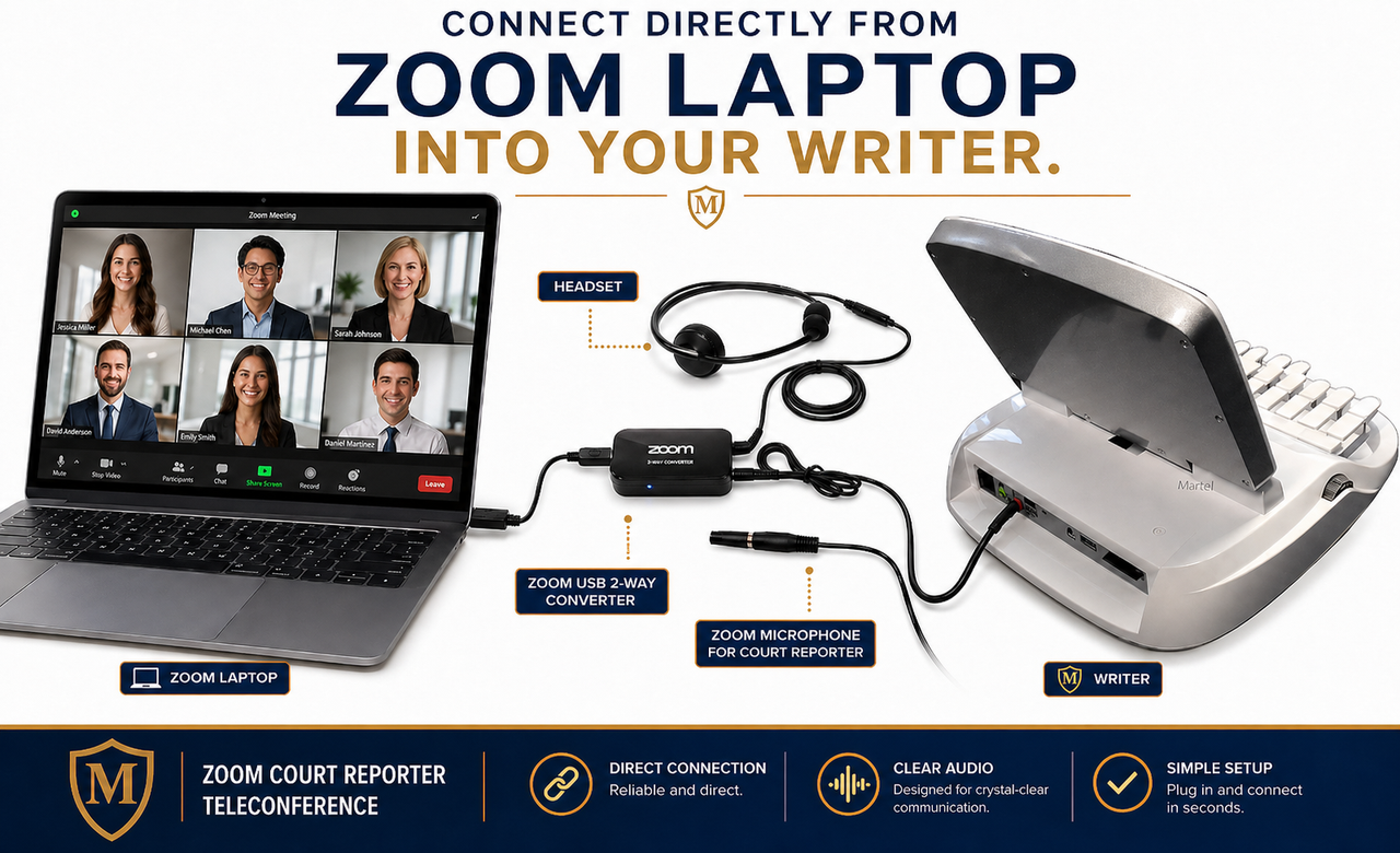 snap –onMTG1000 マルチリセッター・コードリーダー Zoom Court Reporter Teleconference and Recording Kit - Compatible