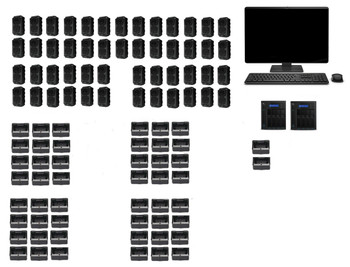 50 Man Police Body Camera Package with 64 Terabyte Storage package On-Premises workstation and storage system Turnkey