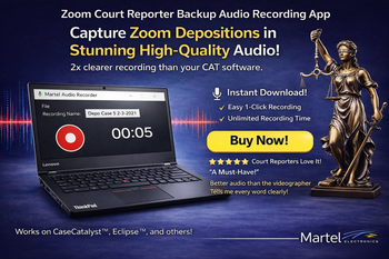 Zoom Court Reporter Backup Audio Recording App Worlds Only Exclusive 