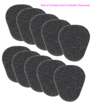 Pack of 10 - Years supply of Foam inserts for the Martel Stenomasl -Aka - Mini Mask Pack of 10 - Years supply of Foam inserts for the Martel Stenomasl -Aka - Mini Mask