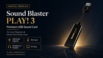 Sound Blaster PLAY 3 Premium Genuine External USB Microphone Adapter 
