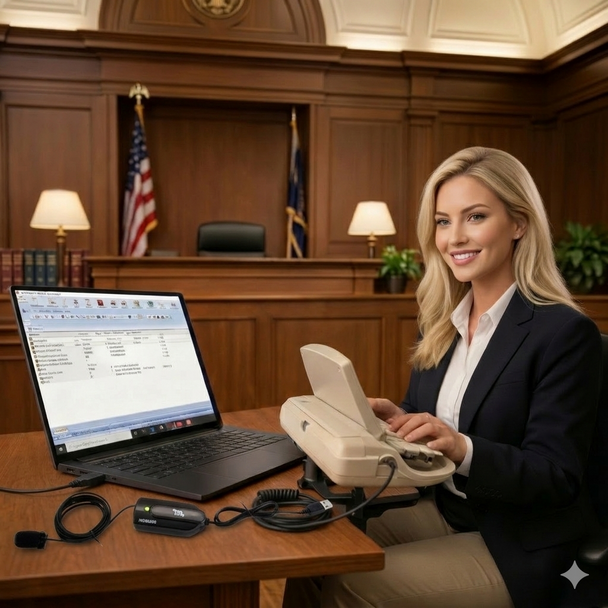 Court Reporter HGMUSB microphone